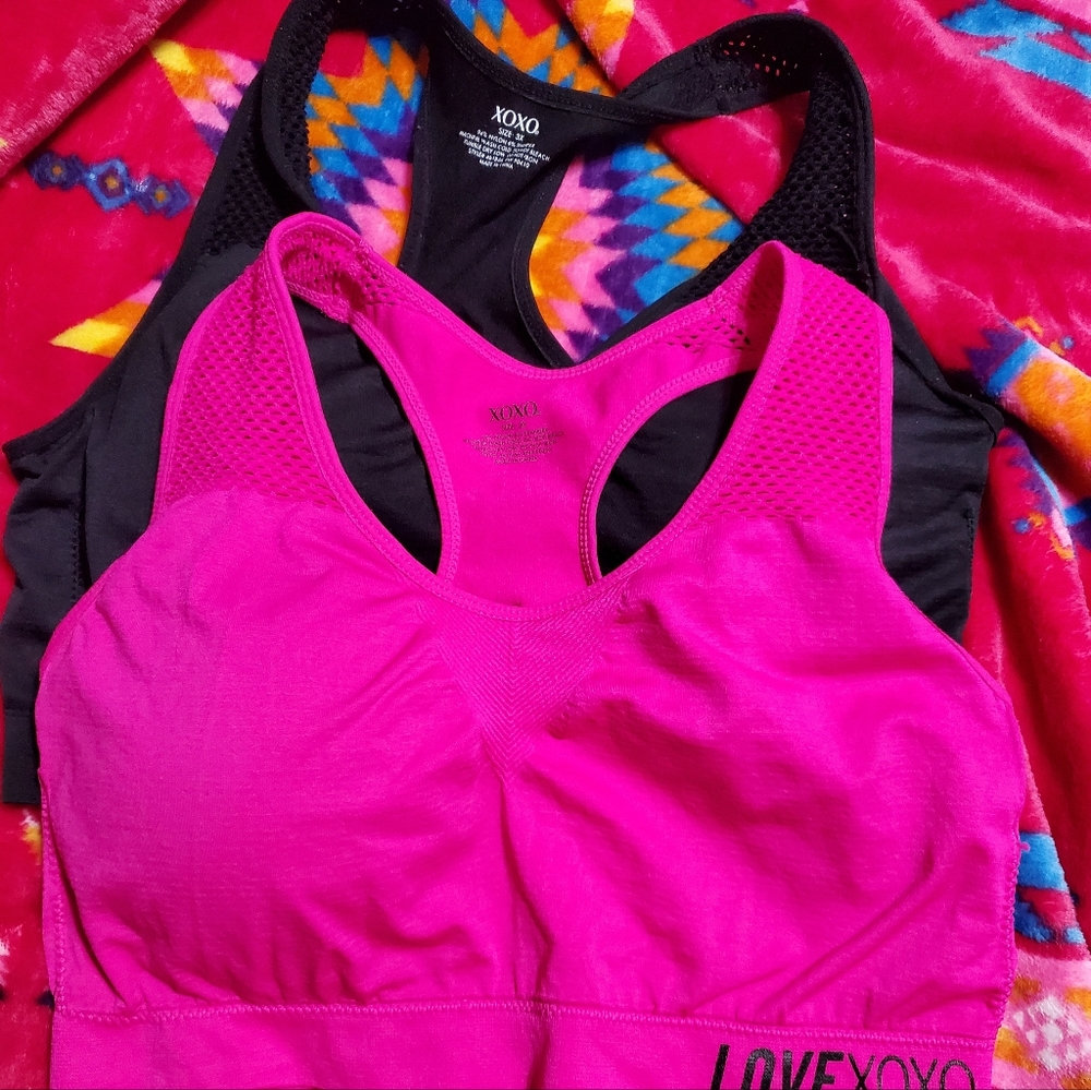 (2) 3X XOXO Women's Padded Sports Bras